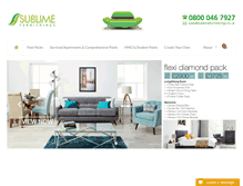 Tablet Screenshot of furniturepackages.sublimefurnishings.co.uk